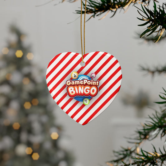 GamePoint Bingo Christmas Heart Ornament