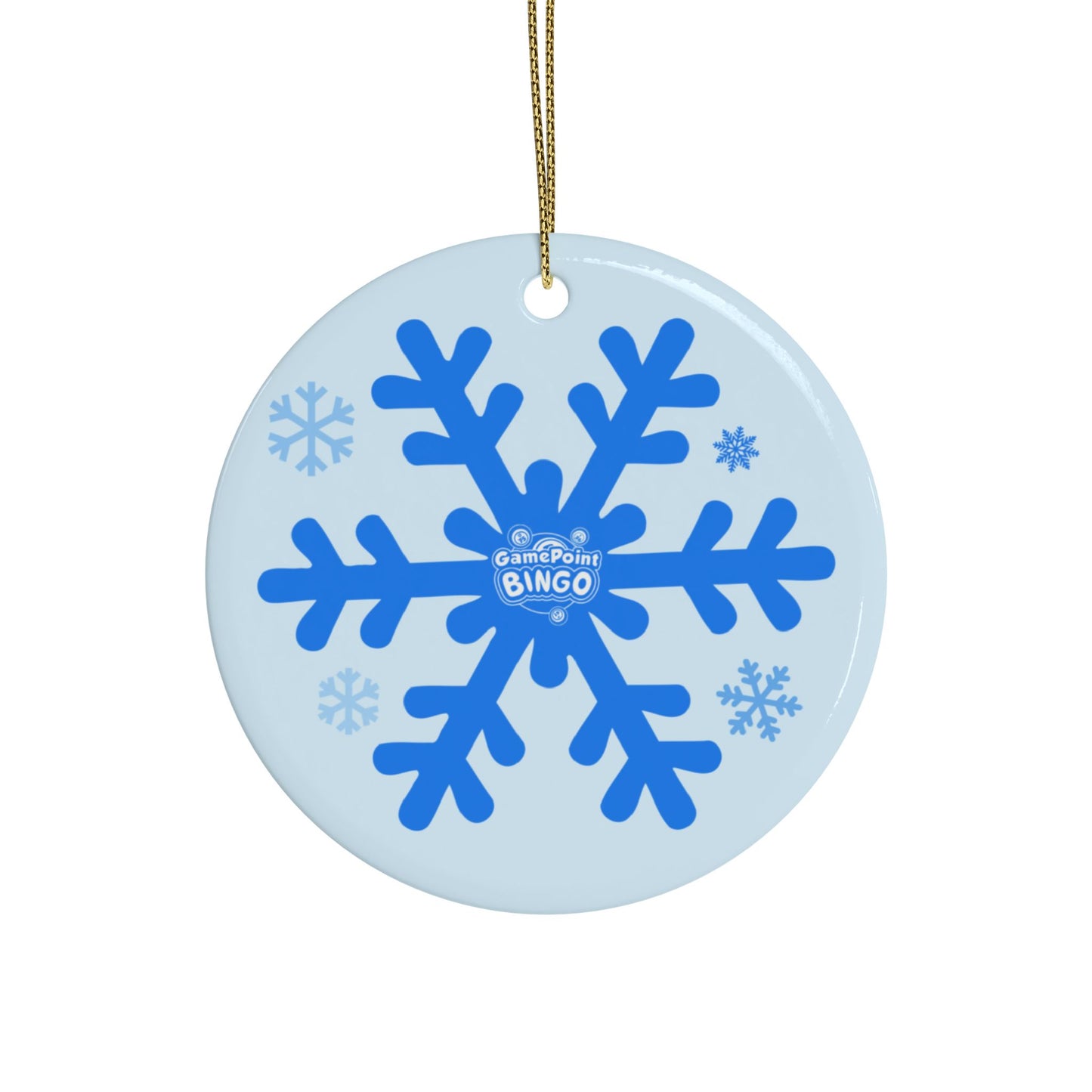 GamePoint Bingo Snowflake Ornament