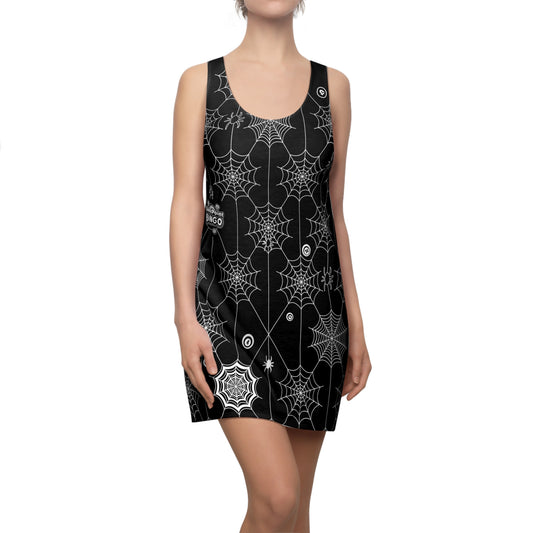 Spider Web Dress Black