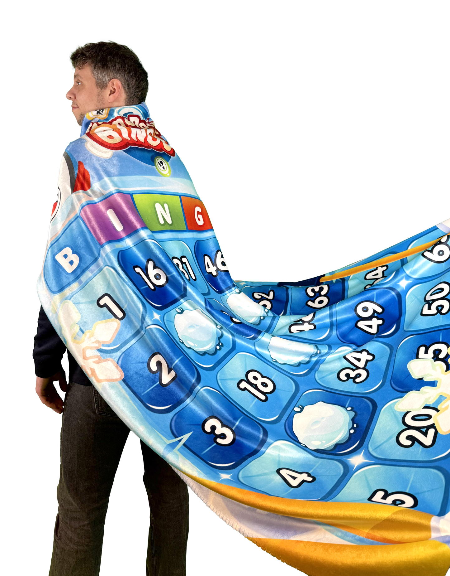 Winter Bingo Card Blanket