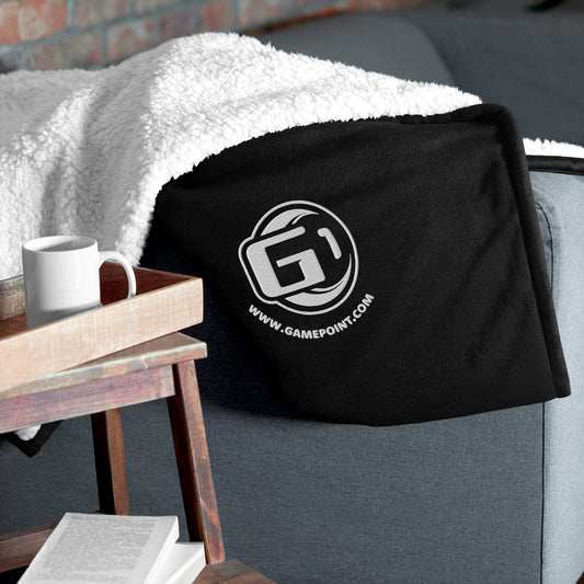 GamePoint Logo - Embroidered Sherpa blanket