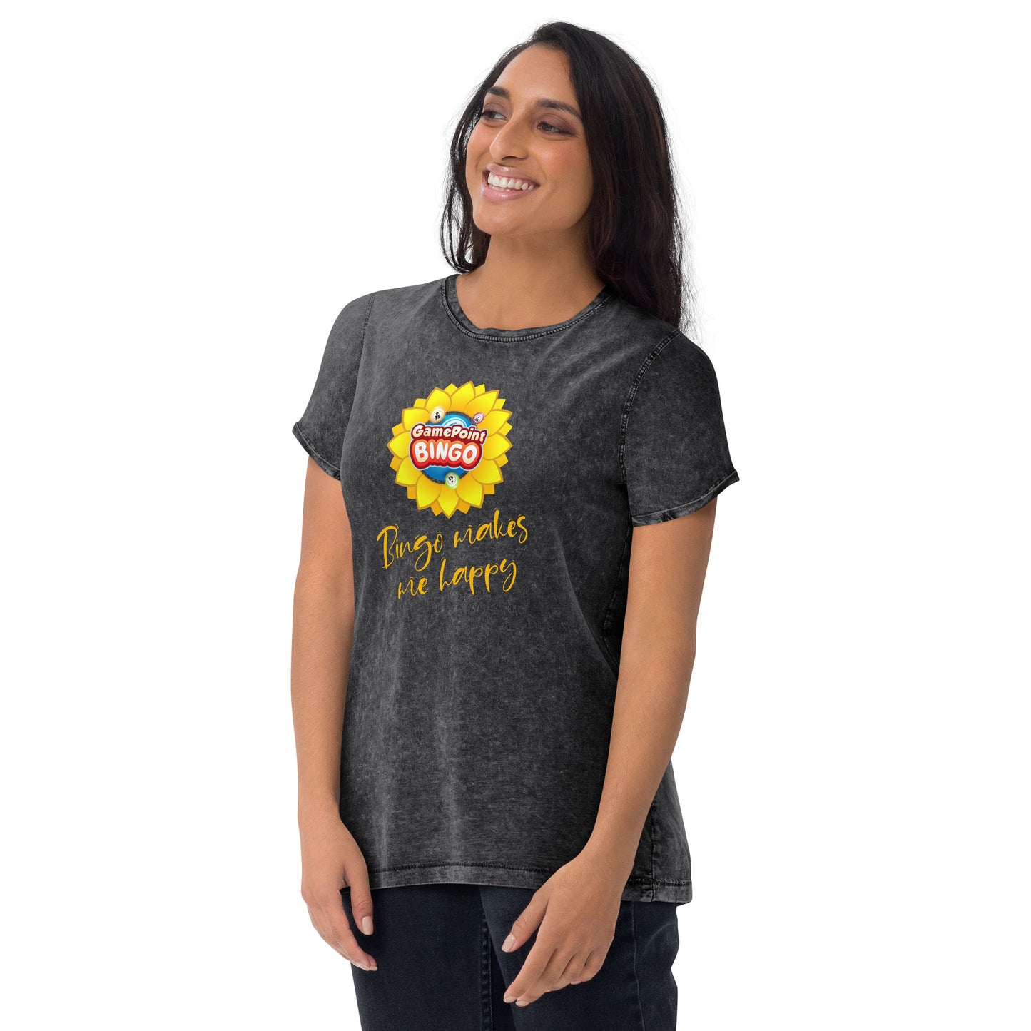 Bingo makes me Happy - Denim T-Shirt